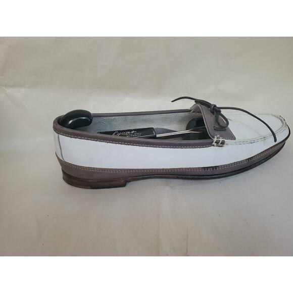 BALLy Milo Leather White/brown Loafers For Men Size 11M USA